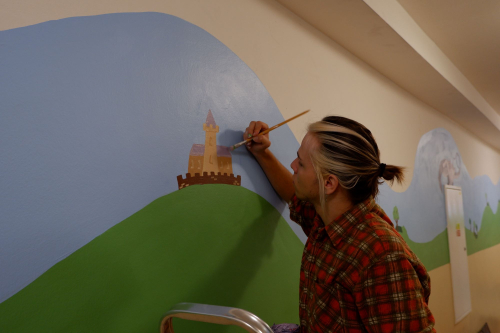 Azylový dům Opava - výmalba