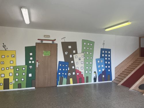 Klokánek Dolní Benešov - výmalba herny