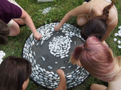 Město Opava - pocitový chodník