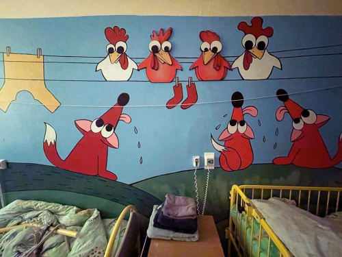 Slezská nemocnice Opava -výmalba