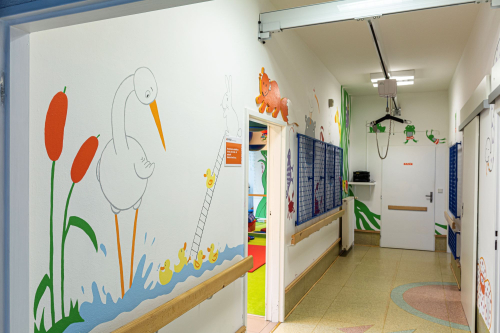 ZŠ Dostojevský Opava -výmalba chodby