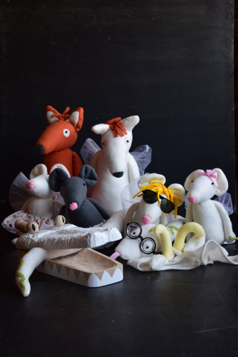 Myši jdou do nebe - loutky